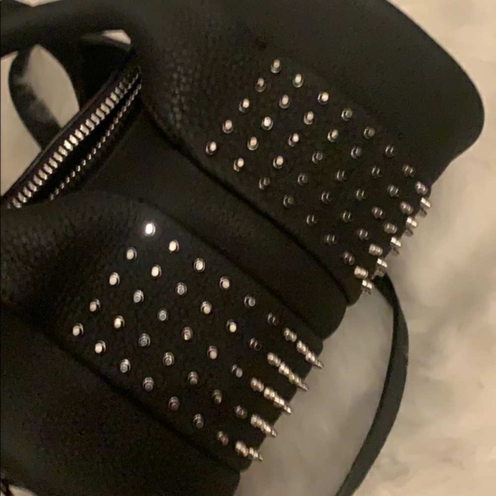 Alexander Wang Stud Rockie Bag In Black Matte.